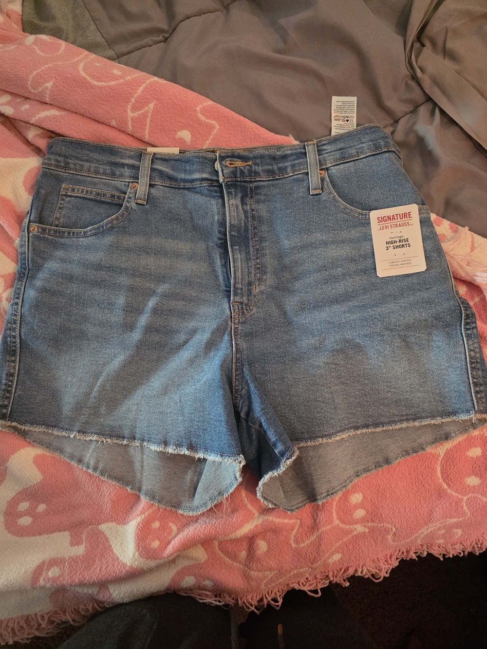 Levi High-Rise Blue Denim Women's Shorts